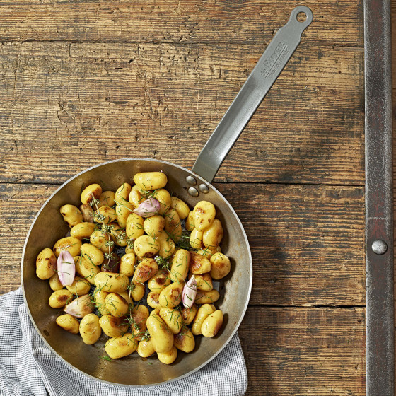 Lyonnaise  Bratpfanne, Schwerer Eisenstahl CARBONE PLUS