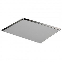 Plaque de cuisson GN bords pincés inox