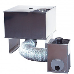 Smoker oven 2 levels, stainless steel