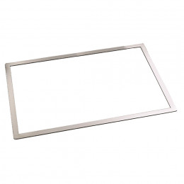 Cadre rectangulaire biscuit Joconde inox