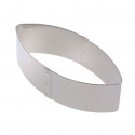 Ring, stainless steel, calisson Ht 4 cm