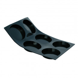Plaque 6 tartelettes ø 8,5cm MOUL FLEX, silicone