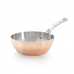 Sauteuse bombée INOCUIVRE  - Queue fonte d'inox
