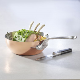Sauteuse bombée INOCUIVRE  - Queue fonte d'inox