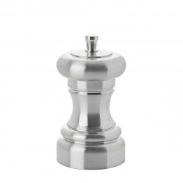 Salt mill acrylic stainless steel look 10 cm ZUMBA