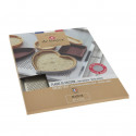 Perforated stainless steel tray