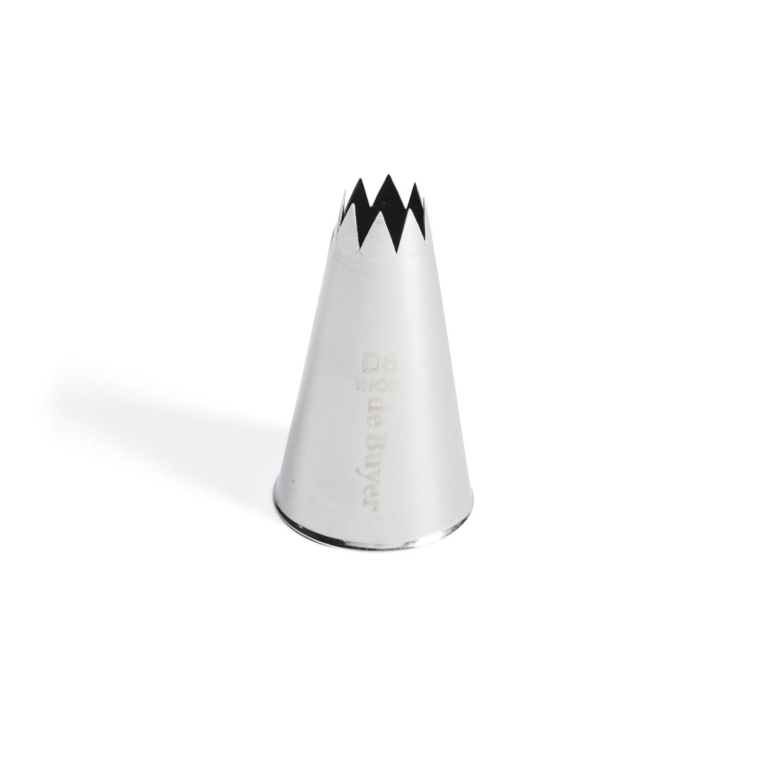 Douille Cannelée De Buyer En Tritan - Diamètre 11 Mm (D8), Noir, Pour Poche à Douille Et Décoration Pâtissière