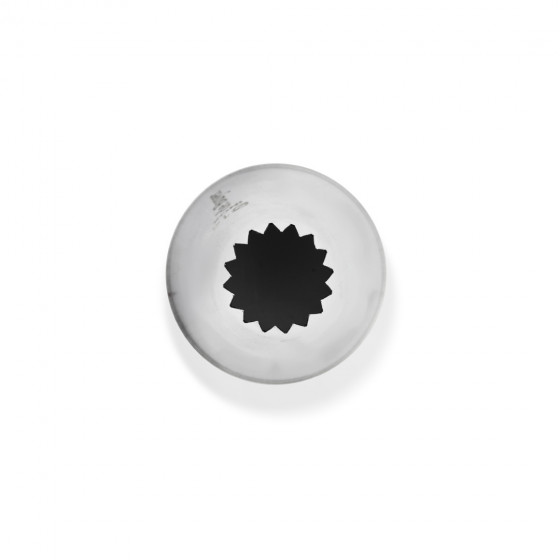 Sterntülle "Petit four" Edelstahl 16 Zähne - Ø14mm