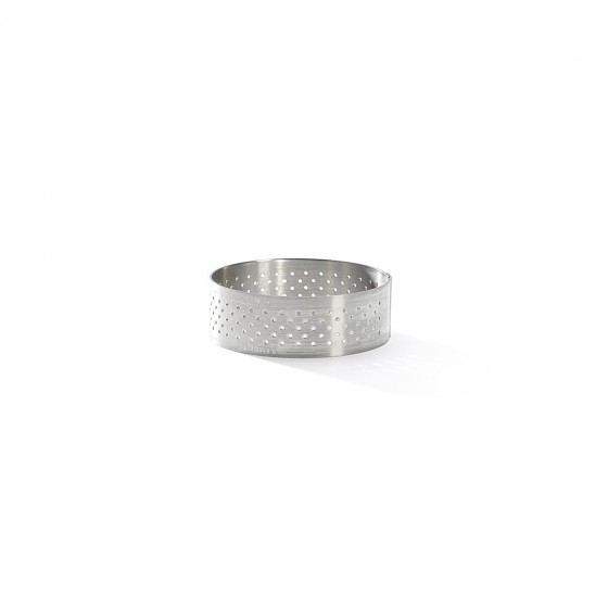 Perforierte Tortenringe Edelstahl VALRHONA Ø5,5cm H.2cm