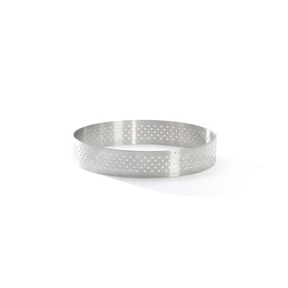 Perforierte Tortenringe Edelstahl VALRHONA Ø10,5cm H.2cm