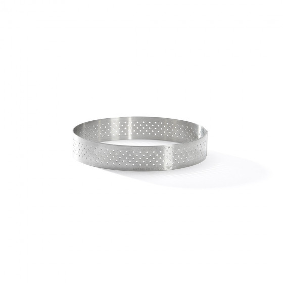 Perforierte Tortenringe Edelstahl VALRHONA Ø12,5cm H.2cm
