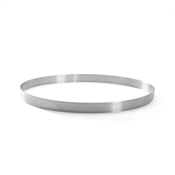 Perforierte Tortenringe Edelstahl VALRHONA Ø28,5cm H.2cm