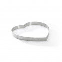 Heart tart ring Ht 2 cm VALRHONA, perforated stainless steel