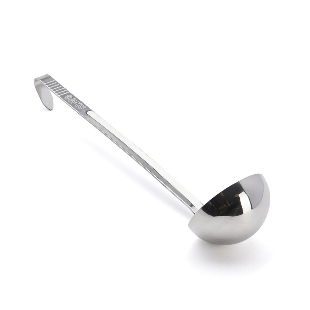 Lot 2 Louches Inox Dorées - Cuillères à Soupe Et Sauce Avec Long Manche Minging