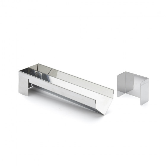 Triangular long mould, stainless steel