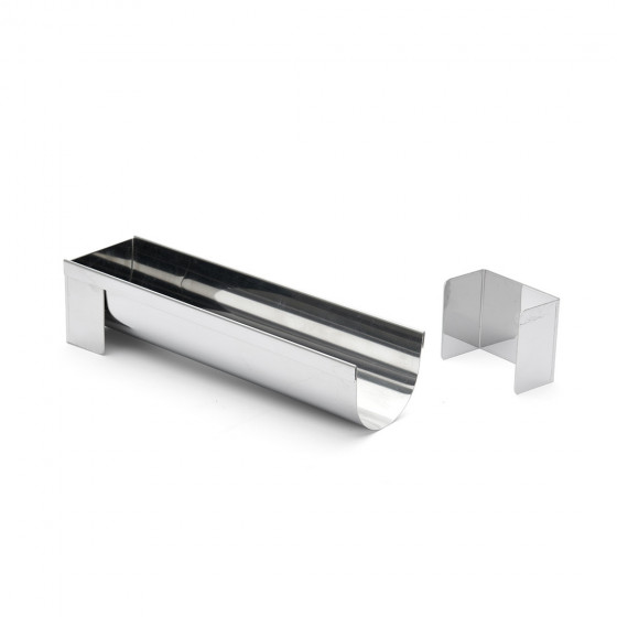 Demontierbare Rund Rinne aus Edelstahl 30x6,5cm