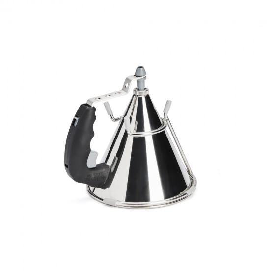 Stainless steel piston funnel with stand 0,8L KWIK black