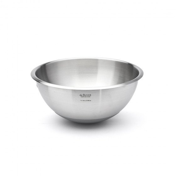 Runde Schlagschüssel Edelstahl Ø30cm Boden Silikon
