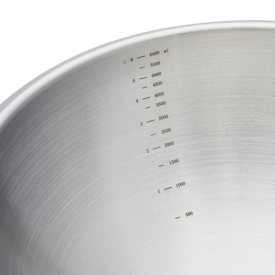 Stainless steel hemispherical bowl Ø30cm silicone base