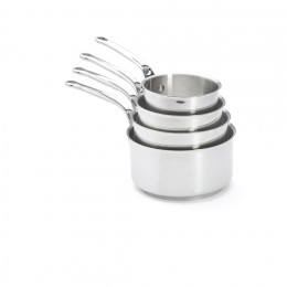 Set of 4 stainless steel pans MILADY Ø14-16-18-20cm