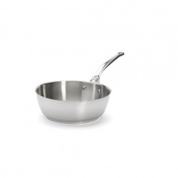 Stainless steel riveted sauté-pan MILADY Ø24cm
