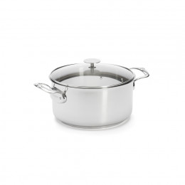 Stainless steel stewpan MILADY Ø24cm with glass lid