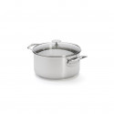 Stainless steel stewpan MILADY with glass lid