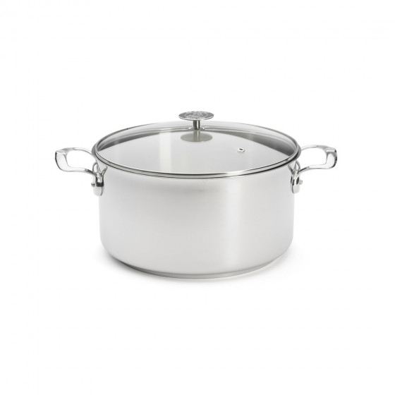Stainless steel stewpan MILADY Ø28cm with glass lid