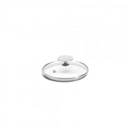Glass lid with stainless steel knob Ø14cm