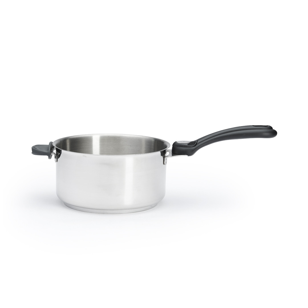 Série de 4 casseroles inox 14/16/18/20cm + 1 queue + 2 anses 3491.04 De