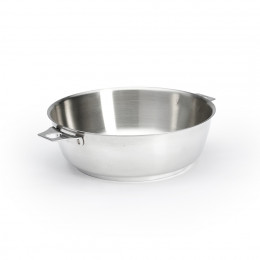 Removable Stainless steel riveted sauté-pan MILADY TWISTY Ø24cm