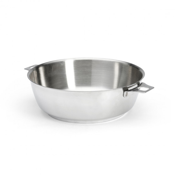 Removable Stainless steel riveted sauté-pan MILADY TWISTY Ø24cm