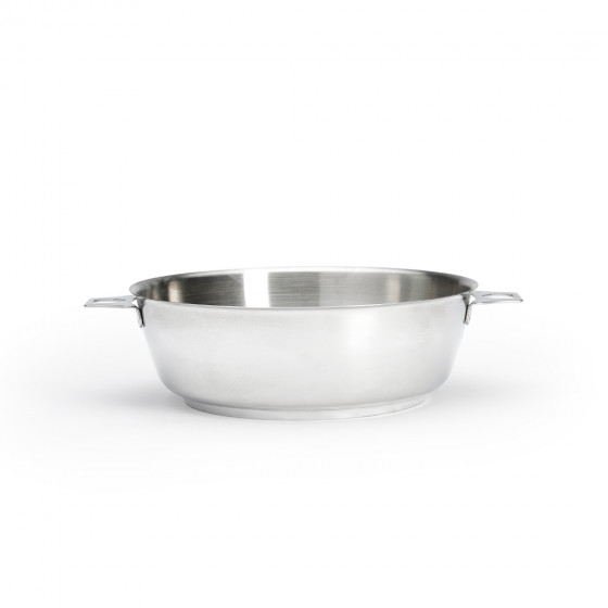 Removable Stainless steel riveted sauté-pan MILADY TWISTY Ø24cm