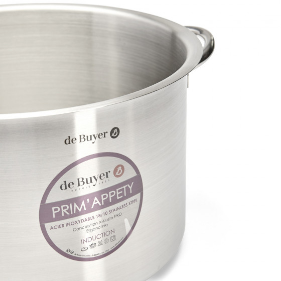 Stainless steel high stewpan PRIM'APPETY Ø32cm