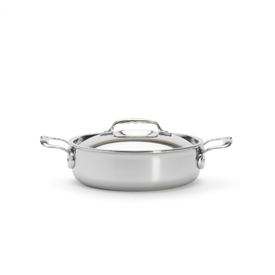 Stainless steel sauté-pan with lid AFFINITY Ø24cm