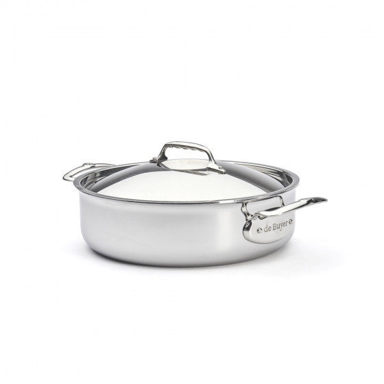 Servierpfanne Edelstahl mit Deckel AFFINITY Ø28cm