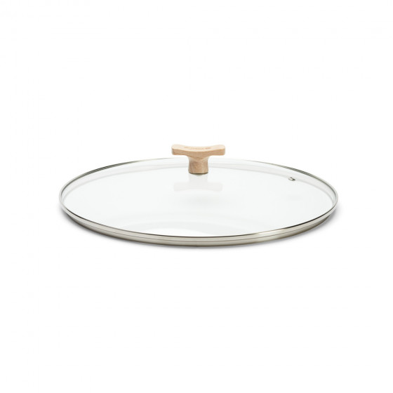 Glass Lid with beechwood knob Ø32cm