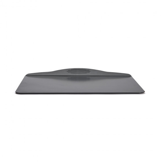 Oven tray with insulating double wall, non-stick steel