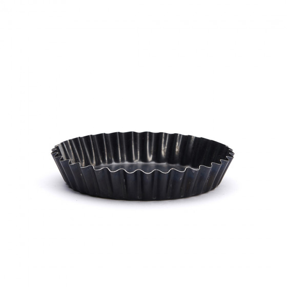 Tartlet round fluted mould, steel