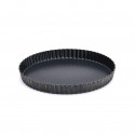 Fluted tart mould removable bottom, steel