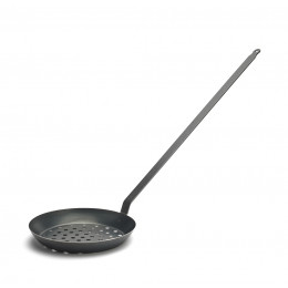 Chestnust pan blue steel BLUE CARBON Ø28cm long handle 70cm