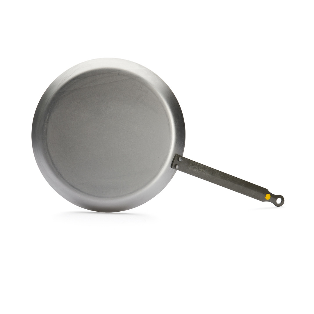 Padella In Acciaio Al Carbonio De Buyer Mineral B - Diametro 30 Cm, Per Tutte Le Fonti Di Calore, Senza Rivestimento, Made In France