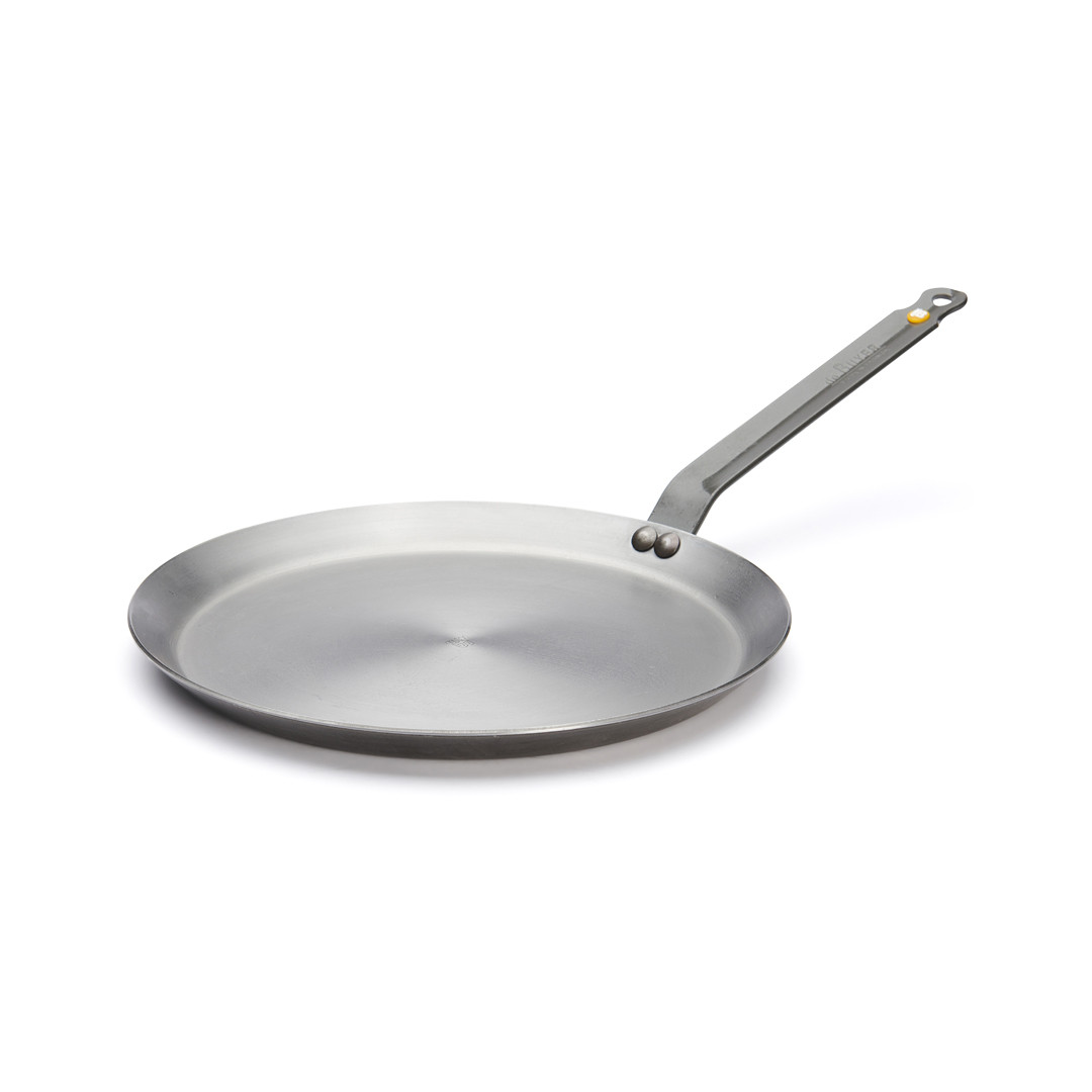 De Buyer Poêle à Crêpes Acier Carbone Plus 30cm - Idéale Pour Crêpes Parfaites Et Cuissons Hautes Températures