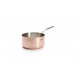 Kupferkasserolle PRIMA MATERA Ø24cm - Edelstahlgriff