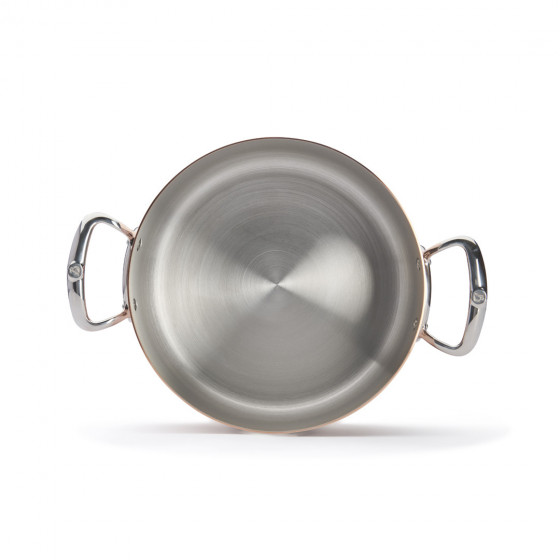 Kochtopf Kupfer mit Edelstahldeckel PRIMA MATERA Ø28cm - Edelstahlgriffe