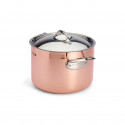 Copper high stewpan PRIMA MATERA with lid
