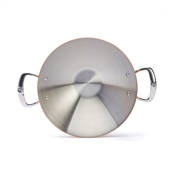 Copper Wok PRIMA MATERA Ø32cm - stainless steel handle