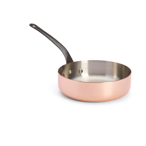Copper sauté-pan PRIMA MATERA Tradition Ø24cm - cast iron handle