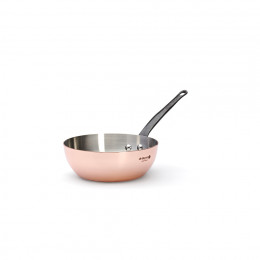 Copper riveted sauté-pan PRIMA MATERA Tradition Ø20cm - cast iron handle