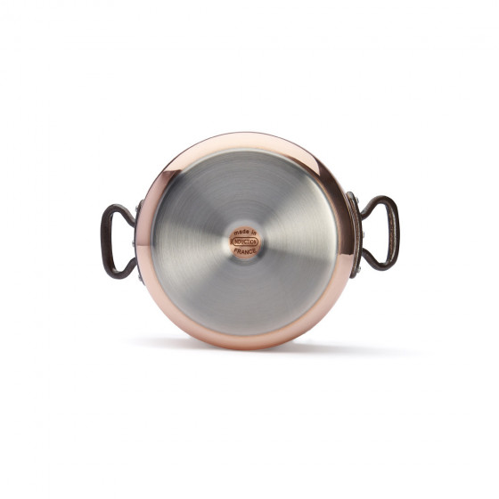 Copper stewpan with lid PRIMA MATERA Tradition Ø20cm - cast iron handles